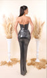 Ela - Strapless dress with ruched bodice